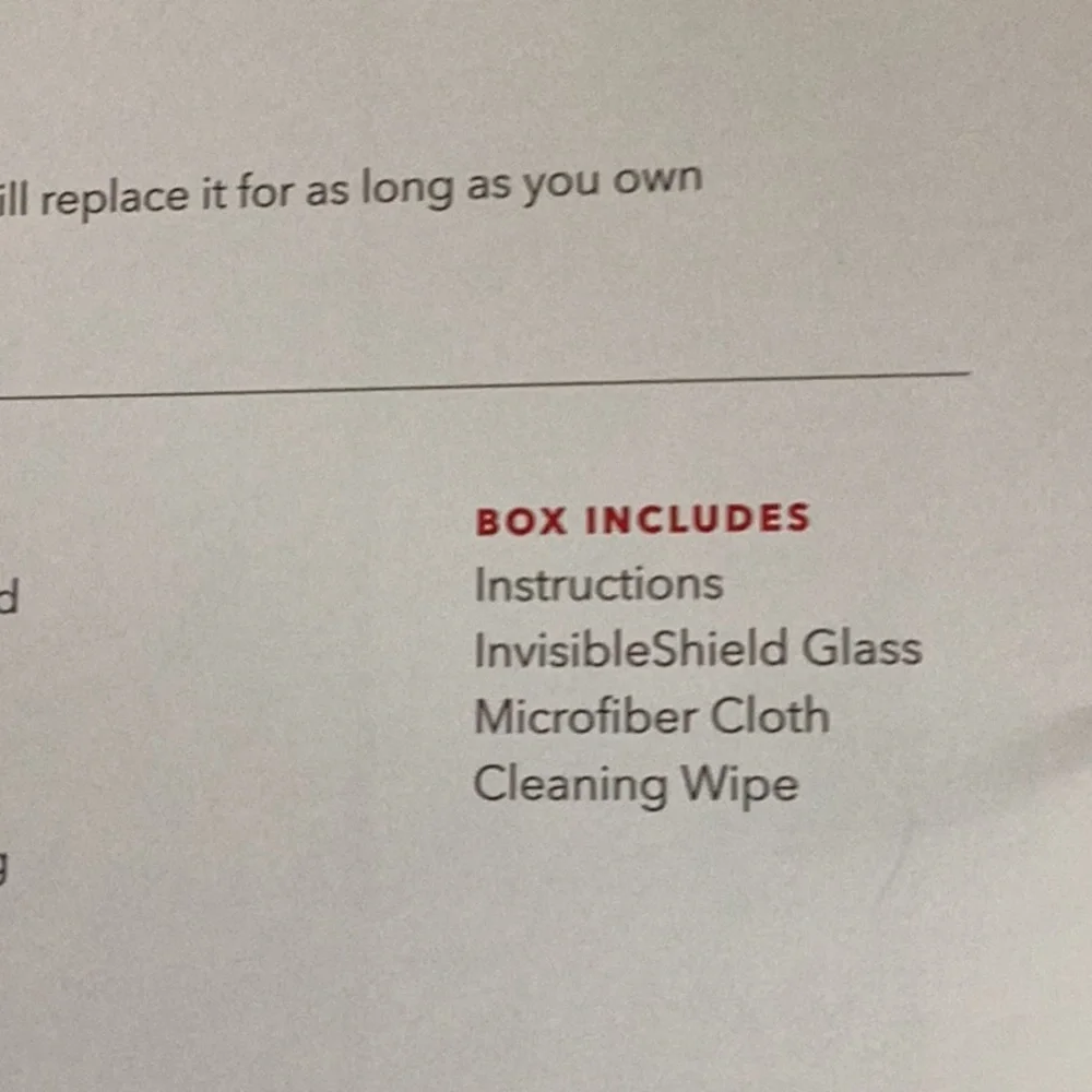 Invisible Shield Glass HD Clarity screen protector